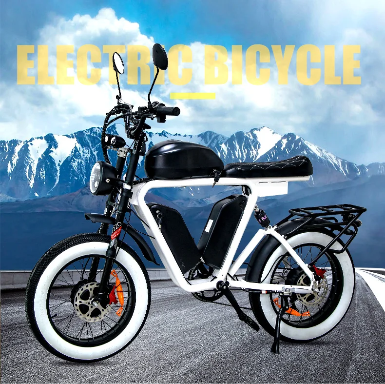 White Aluminum Alloy 20 Spoke Wheels 7 Speed Mechanical Variable Speed