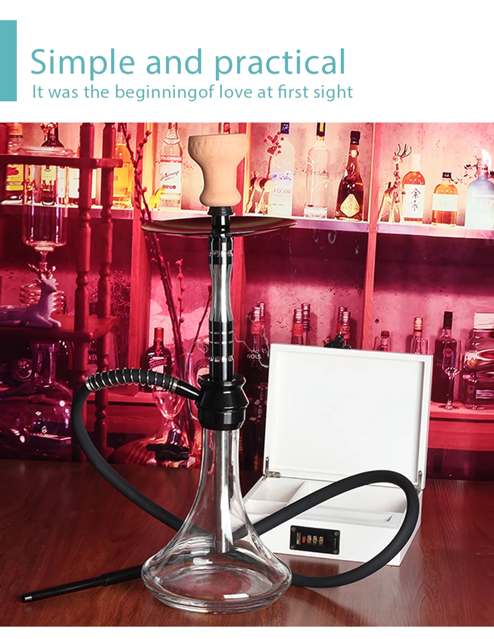 Shisha Cheap Customizable Logo Flavour Chicha Metal Hookah Cheap Wholesale Portable ...
