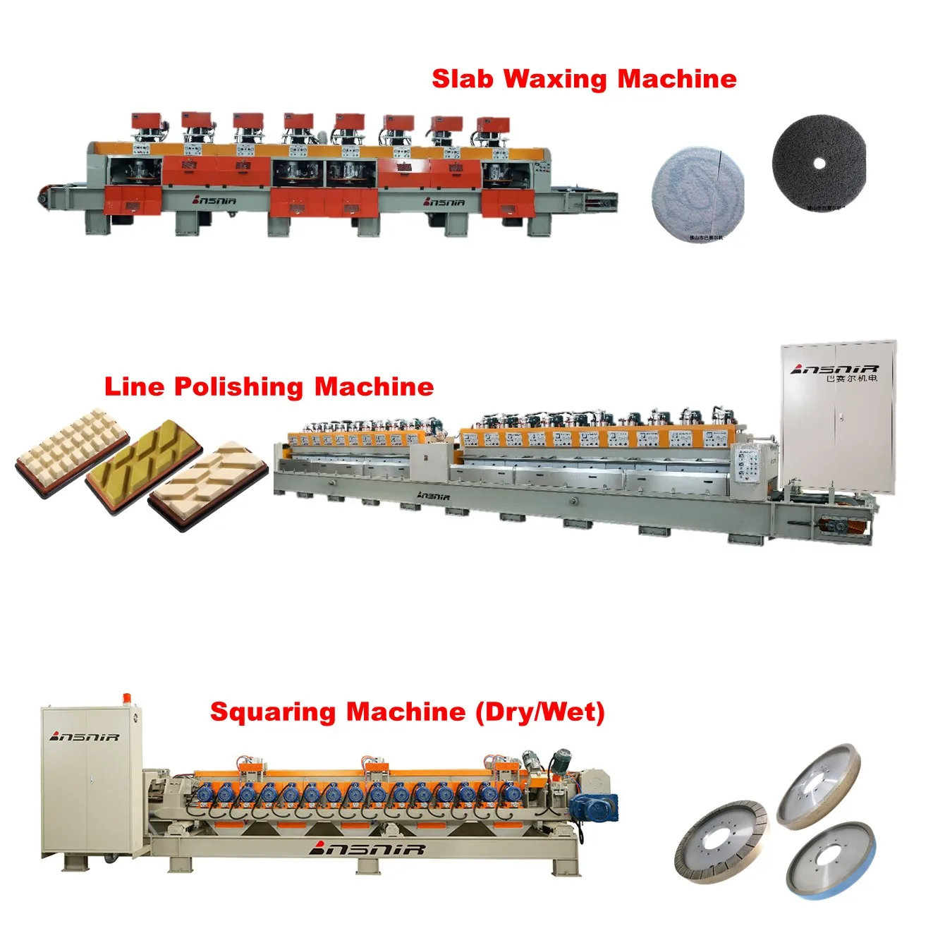 Basair Slab Ceramic/stone/porcelain Tile Waxing Machine Line For