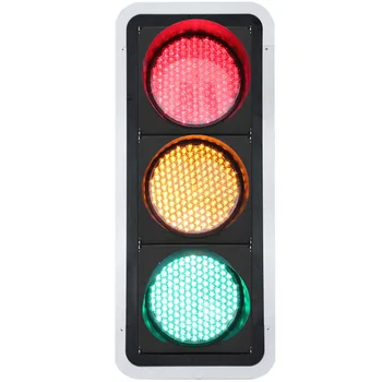 400mm LED Traffic Signal Light IP 65  3 Years PC Plastic Anti-uv Red Yellow Green