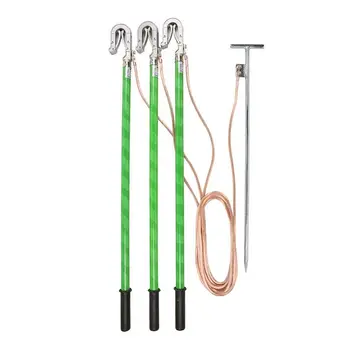 Portable Flat Ground Cable Personal Safety Grounding Cable Busway and Cable Accessories Electrical 10KV10M