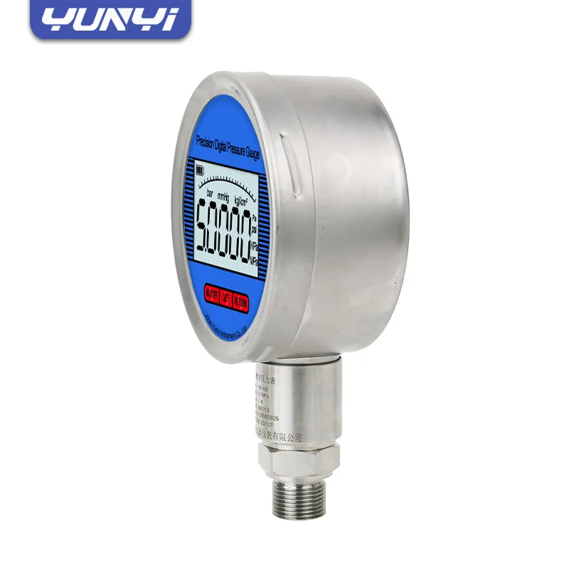 Yunyi High Precision Digital Vacuum Meter 4-20mA Digital Pressure Gauge Meter Digital Manometer Pressure Gauge 1000 bar