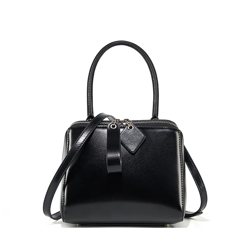 2026 New Arrival Leather Square Box Saddle Bags for Ladies Leather Crossbody Shoulder Bag for Women’s Female Girls