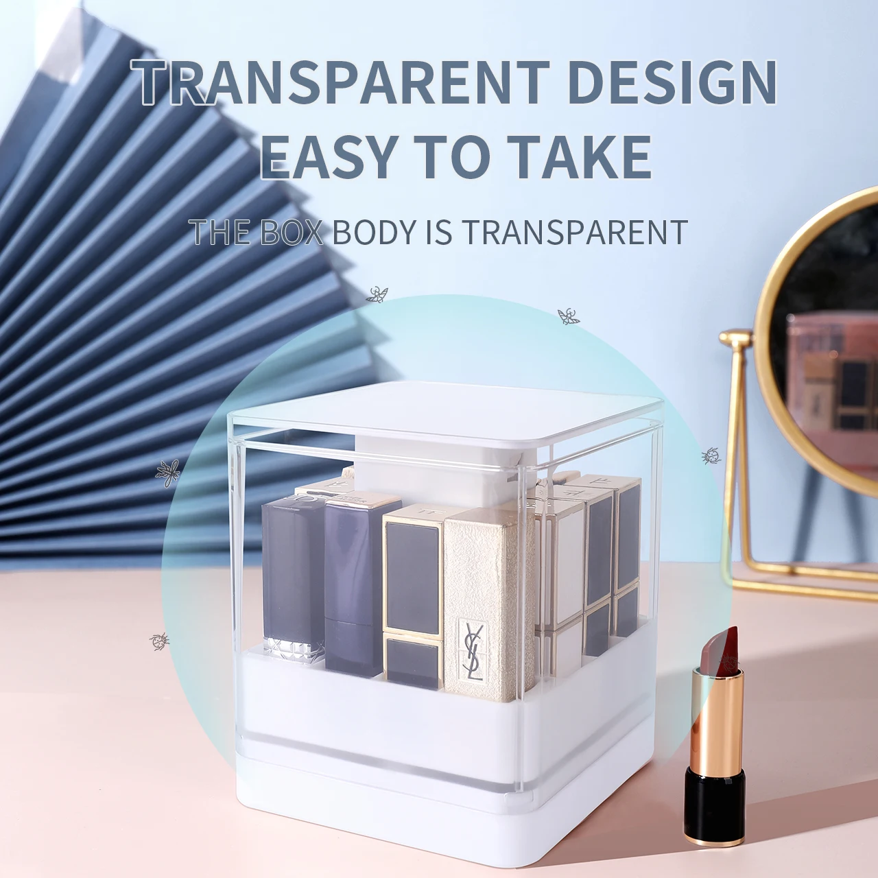 Compact Makeup & Skincare Desktop Organizer