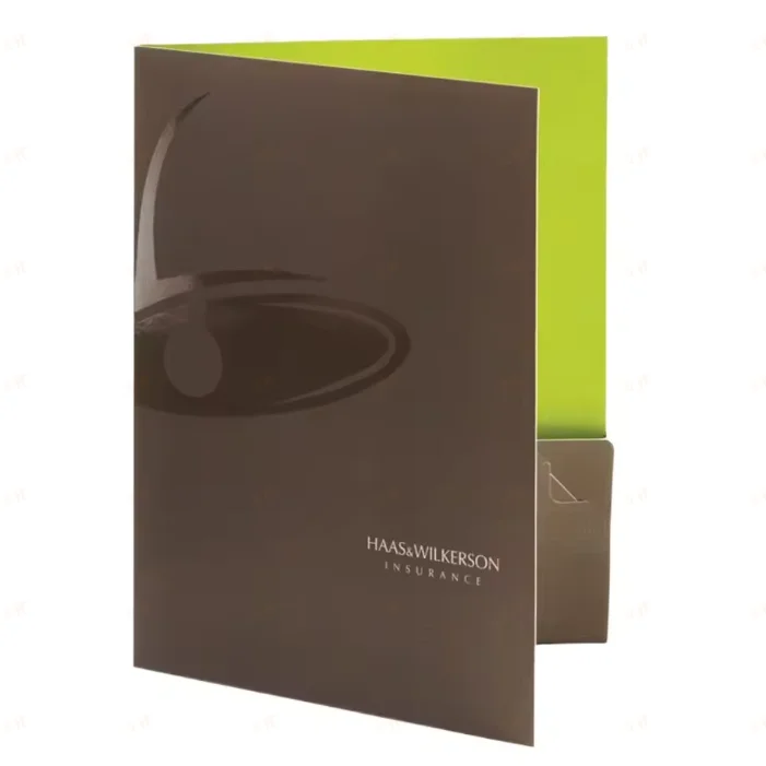 Custom Printed Multi-pocket File Folder Cardboard Paper Presentation File Folder for Documents