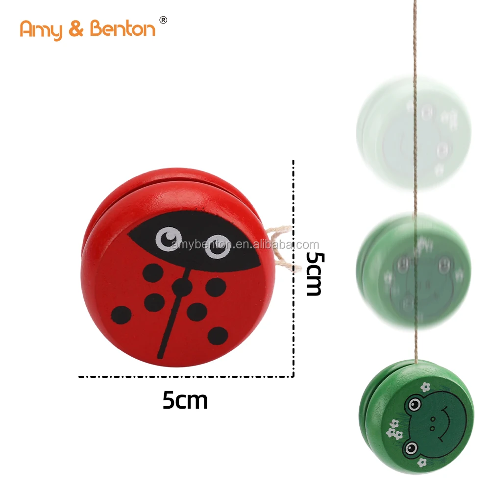 
 Сувениры для вечеринок развивающие игрушки Дерево гироскоп мультфильм в форме животных Деревянный йо от amybenton  