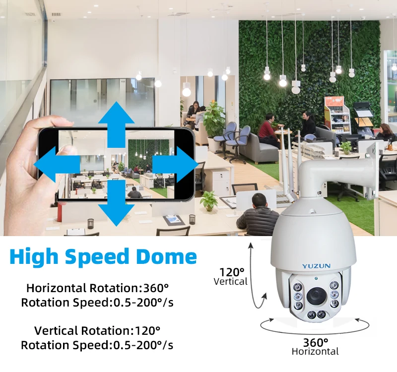 Surveillance Products Zoom Human Detection Two Way Audio IP66 Sim Card 4G Solar Camera High Speed Dome 1080P 5MP 4G Cloud Camera