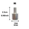 Filetage femelle argent-1/4 vers mâle M6