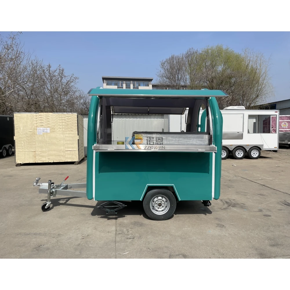 2024 CE Food Cart Stall Small Food Trailer Ice Cream Sell Commercial Mobile Sushi Promotion Food Truck From China
