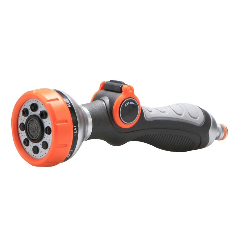 Adjustable Hose Sprayer Nozzle With 8 Spray Patterns For Garden_voghion.com