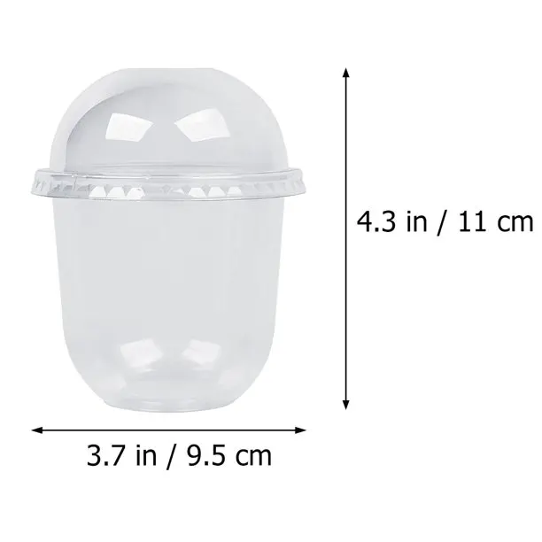 500ml Pp Custom Logo U Shape Bubble Tea Milk Tea Cup 16oz Juice Clear Disposable Plastic Cup