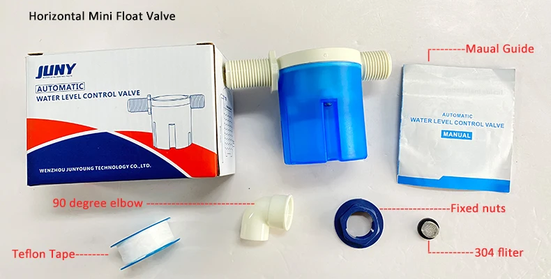 horizontal float valve accessories