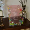 Pink gradient wedding certificate 2129cm