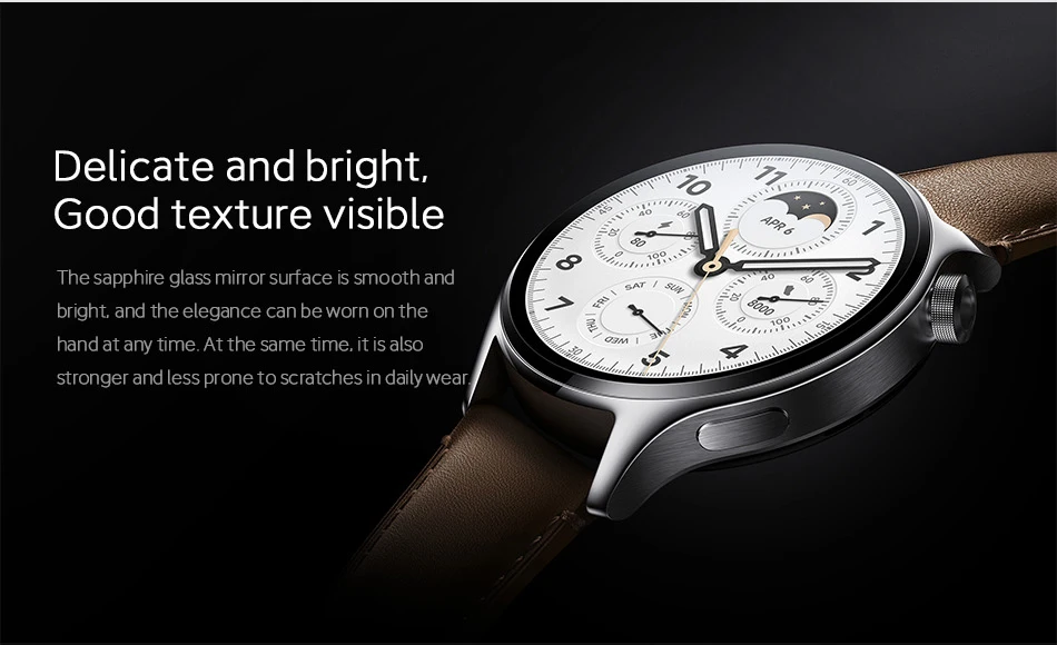 New Mi Watch S1 Pro Smart Watch 1.47'' AMOLED Screen Blood Oxygen Monitor Hear Rate Measure Smartwatch 14 Days Battery Life GPS