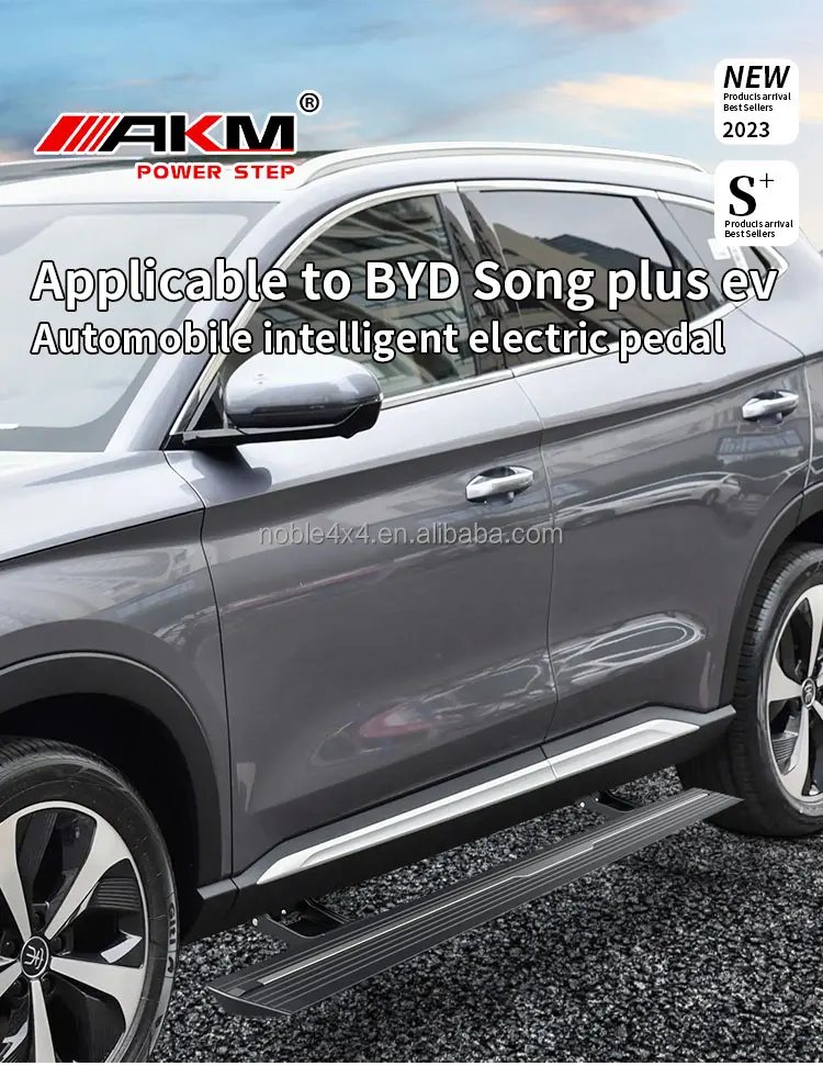 Factory Good Price Aluminum Exterior Accessories Electric Threshold Step for BYD Song Plus Ev Running Board factory
