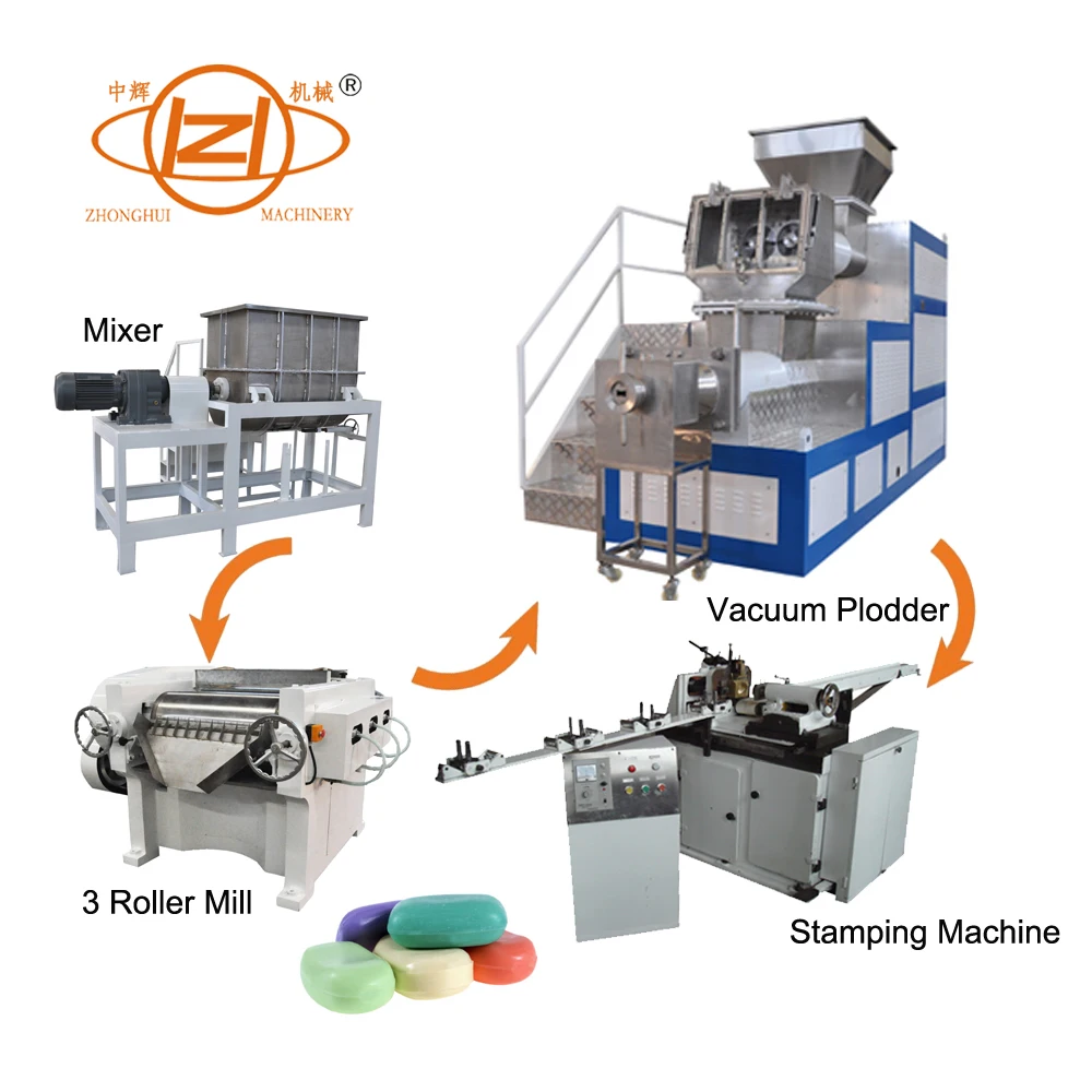Small Mini Soap Making Machine Laundry Soap Production Line