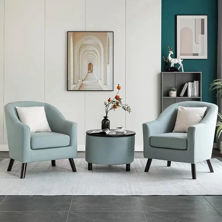 Luxury Modern Indoor Fancy Living Room Furniture Armchair Solid Wood