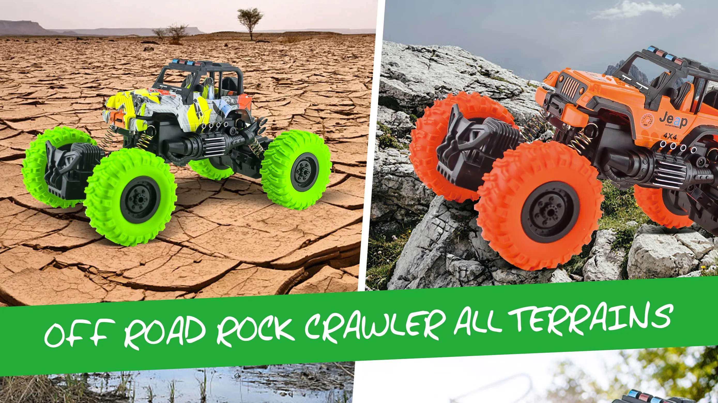 118 All Terrain Rc Car High Speed Electric Vehicle With 2.4ghz Remote