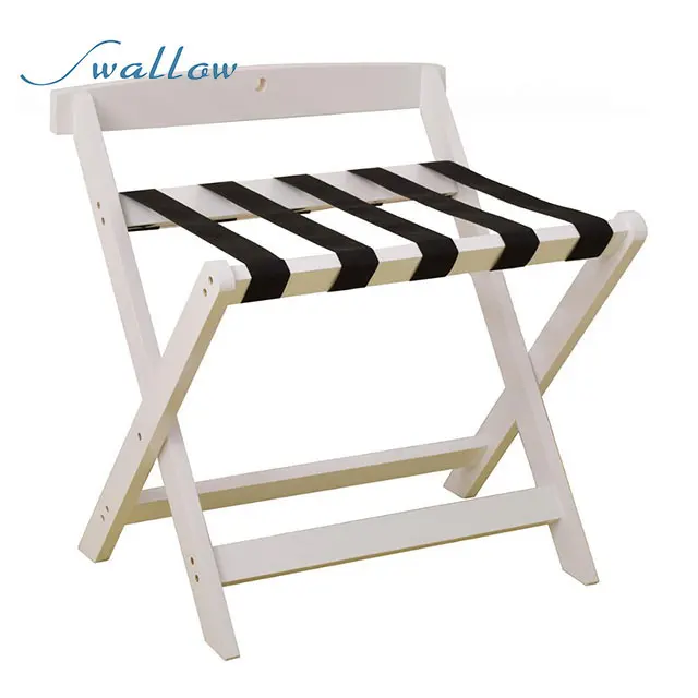 Бамбуковый складной багажный стеллаж для гостиниц, складной багажный стеллаж из бамбука