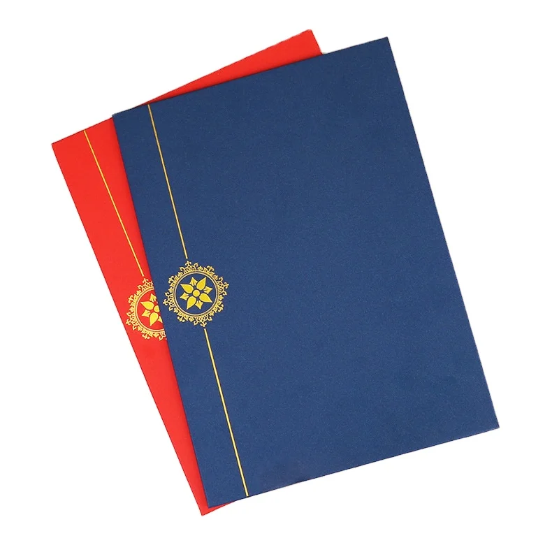 Personalized Logo Cardboard Paper Degree Certificate Cover 8.5 X 11" Diploma Holders