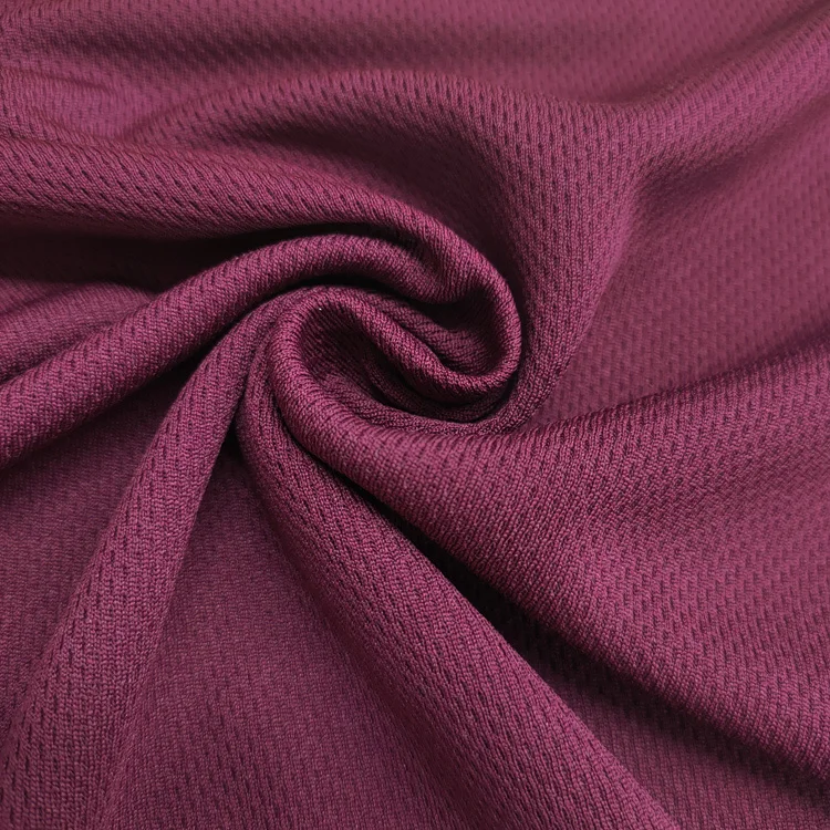 Лучшая цена, твердая Спортивная сетчатая ткань «Птицы глаз», 100% полиэстер, трикотажная ткань для активного отдыха