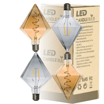 Pineapple / Strawberry / Pine Cones / Balloon LED Filament Light Bulb E27 3W Firework LED Lamp