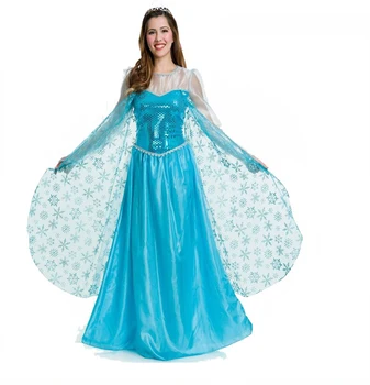 Beauty princess costume cosplay fancy dress stage elsa costume for adults