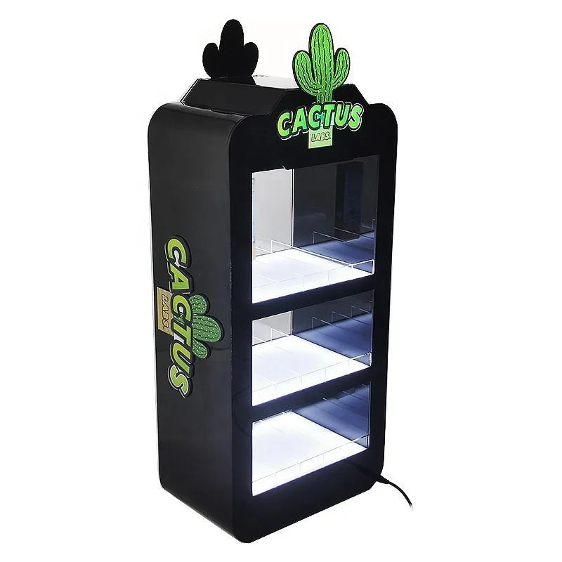 Custom Smoke Shop Tobacco Cigarettes Display Stand With Led