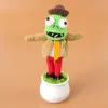 Brown hat zombie potted plant