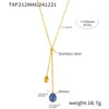 collar de resina azul