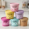 Vaso de helado personalizado con tapa de papel