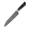 Cuchillo santoku plateado de 7"