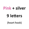 Pink+silver-9 letters