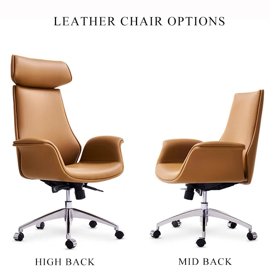 Adjustable Boss Reclines Ergonomic Swivel Leather Computer Chair Office