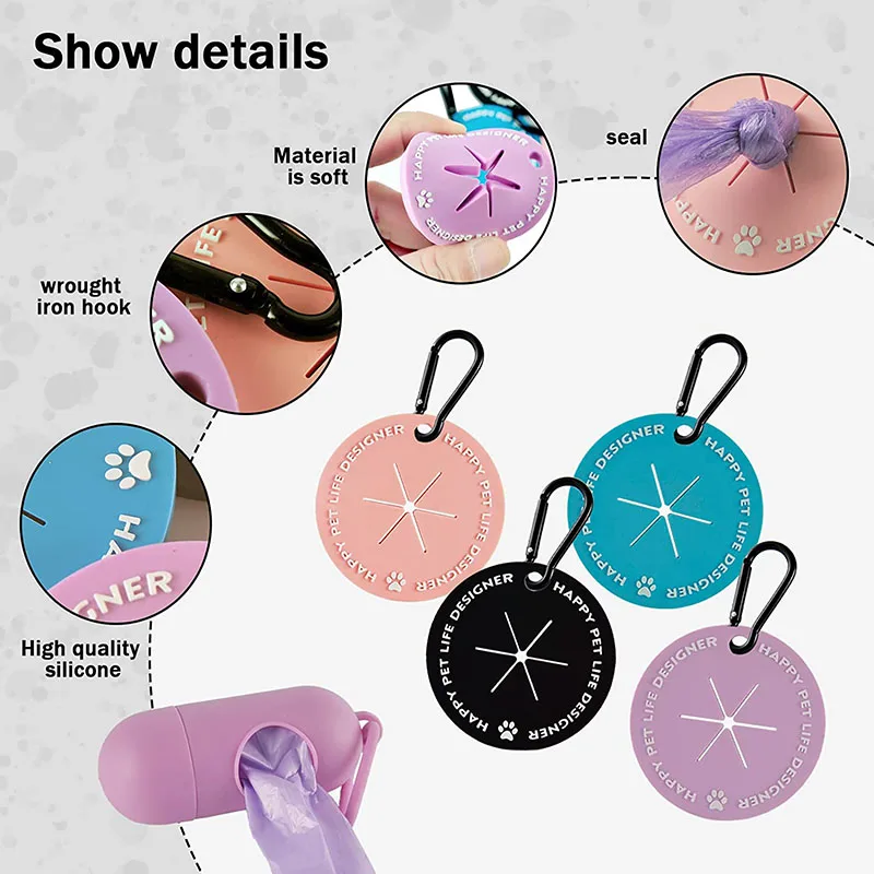 Customized Logo Silicon Poop Pal Portable Hands Free Pvc Rubber Waste