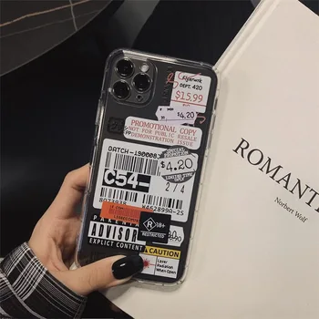 Hot Selling Custom Silicone Cell Cases for iphone 11 12 Pro xs Max 5 5S 6 6S 7 8 Plus X XR 12 Mini Sale Label Soft Clear Cover