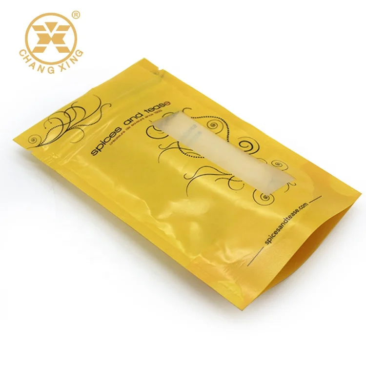 Clear Window 250g Spices Seasoning Packaging Bag Custom Printing Stand