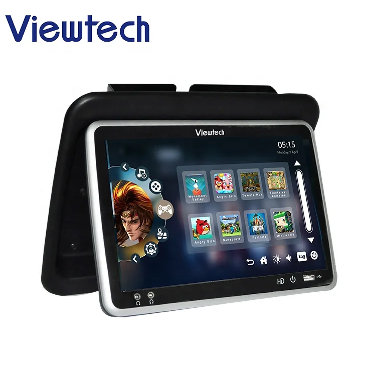 Bus Seat Back Entertainment System Touch Screen Tv Broadcasting Streaming Android Bus Vod Monitor for coach