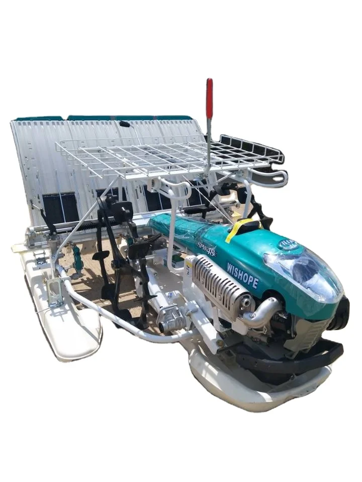2022 4 Rows Rice Planting Machine Paddy Transplanter Two Wheels Three Floating Plates Type China Rice Transplanter
