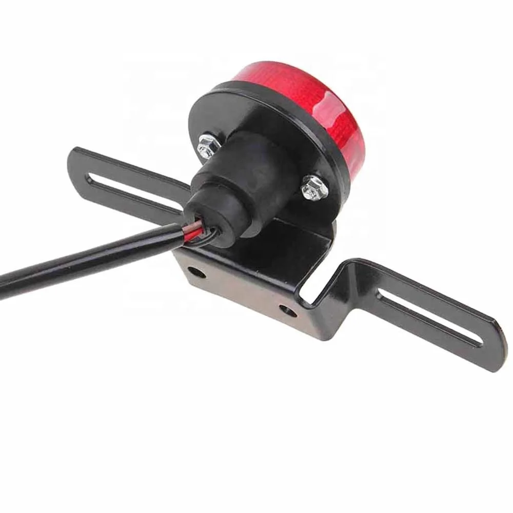 Круглый задний фонарь для мотоцикла галогенная лампа тормозные задние фонари задний фонарь для Harley скутера чоппера пользовательский Bobber Cafe Racer