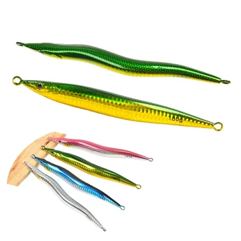 Boat Fishing Night-Luminous Quick-Pull Sinking Metal Jig 130g 160g 180g Slow-Roll Artificial Hard Bait Lure – Metal Jig – view 2