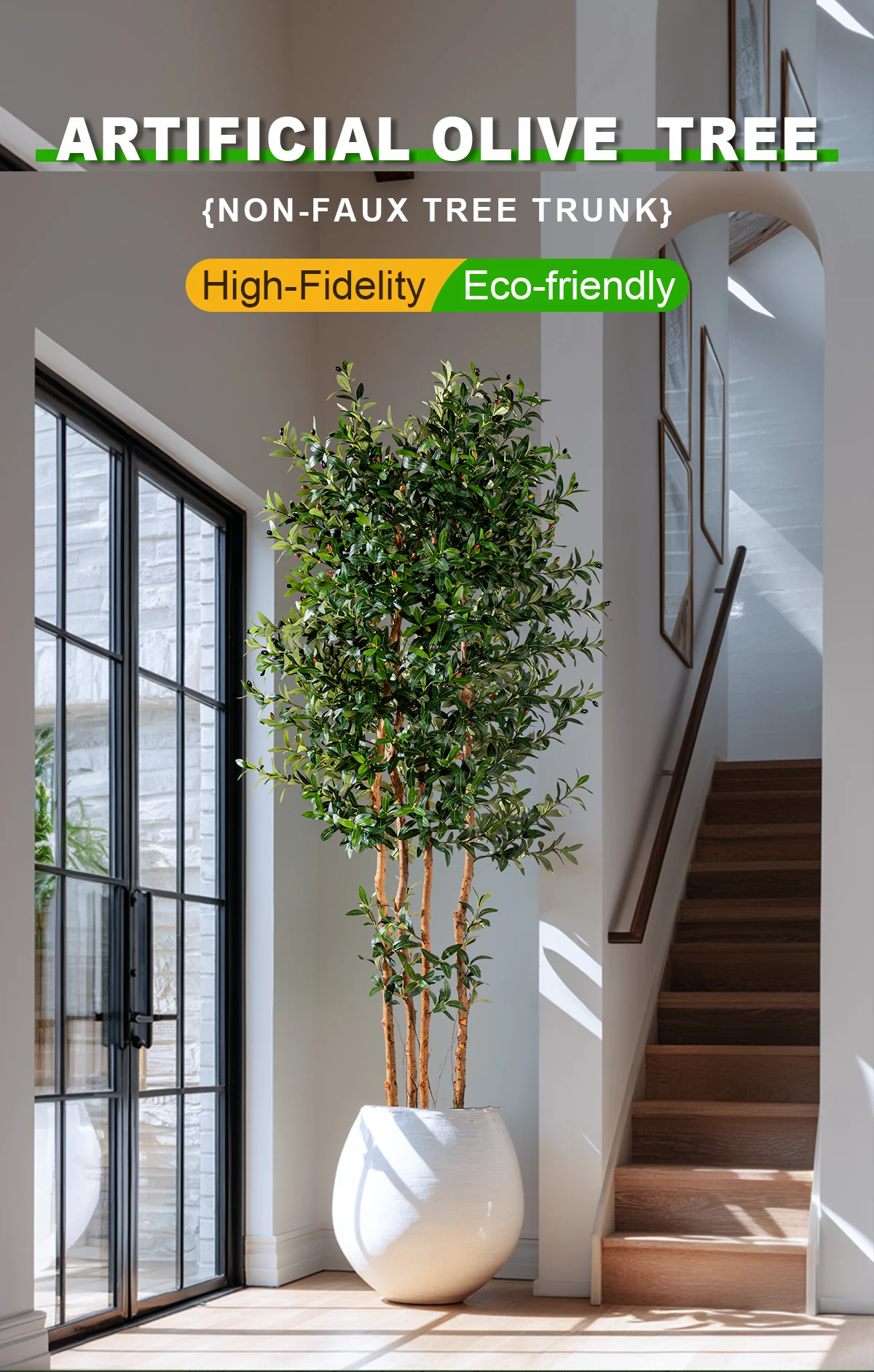 product nearly natural real touch artificial olive potted tree branch real trunk olive trees plants for hotel restaurant decoration-2