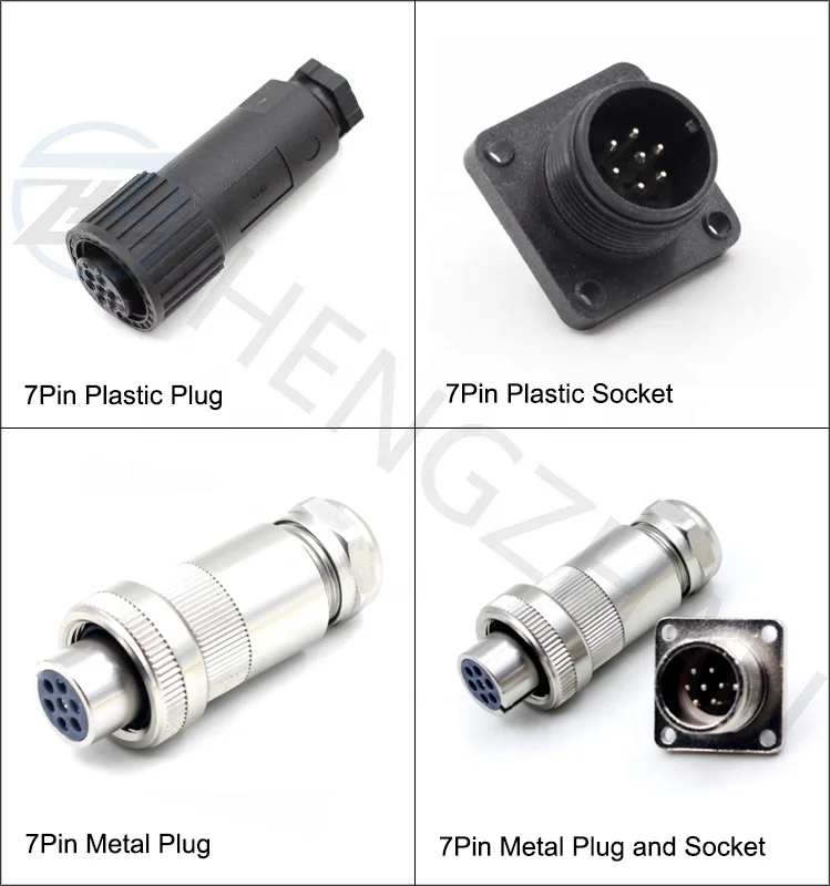 Moog Proportional Connector Servo Value 7pin Plug Connector DB97007061 CA120001-92