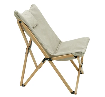 Custom 2021 New Style Leisure butterfly Chair Outdoor Wooden Chairs Camping Wood Chair Foldable