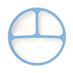 Силиконовые детские тарелки Wellfine на заказ с присоской для детей кормления малышей с крышкой и мисками, набор детской столовой посуды