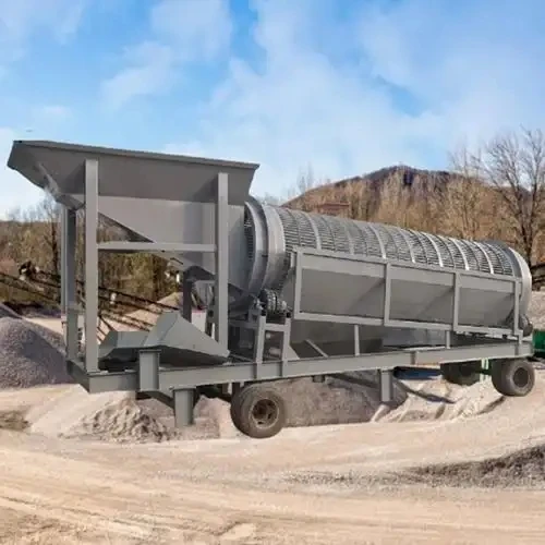 Rock Soil Stone Trommel Screen Machine Gravel Powder Separator ...