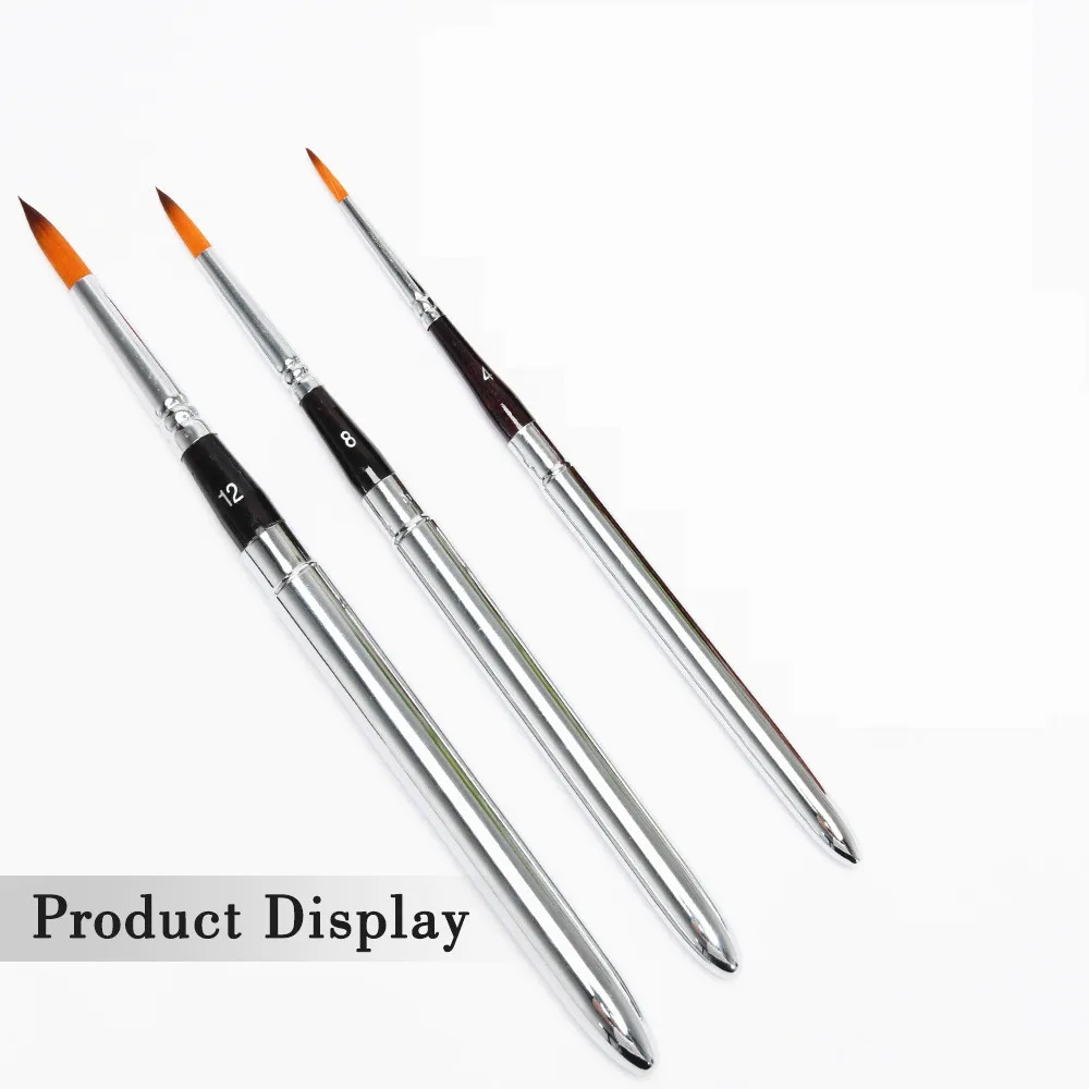 
100% Kolinsky соболиный ворс, Круглый наконечник, металлическая ручка, для путешествий, набор кистей для рисования акварелью 