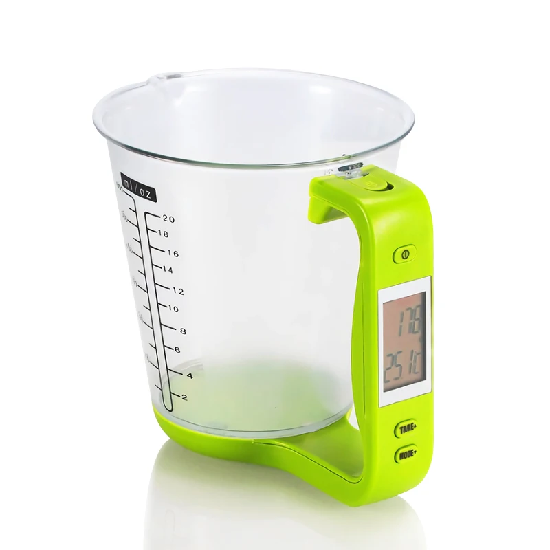 LCD Display Grams and Ounces Unit Liquid Measurement Scale Cup Digital Measuring  Cup with Scale