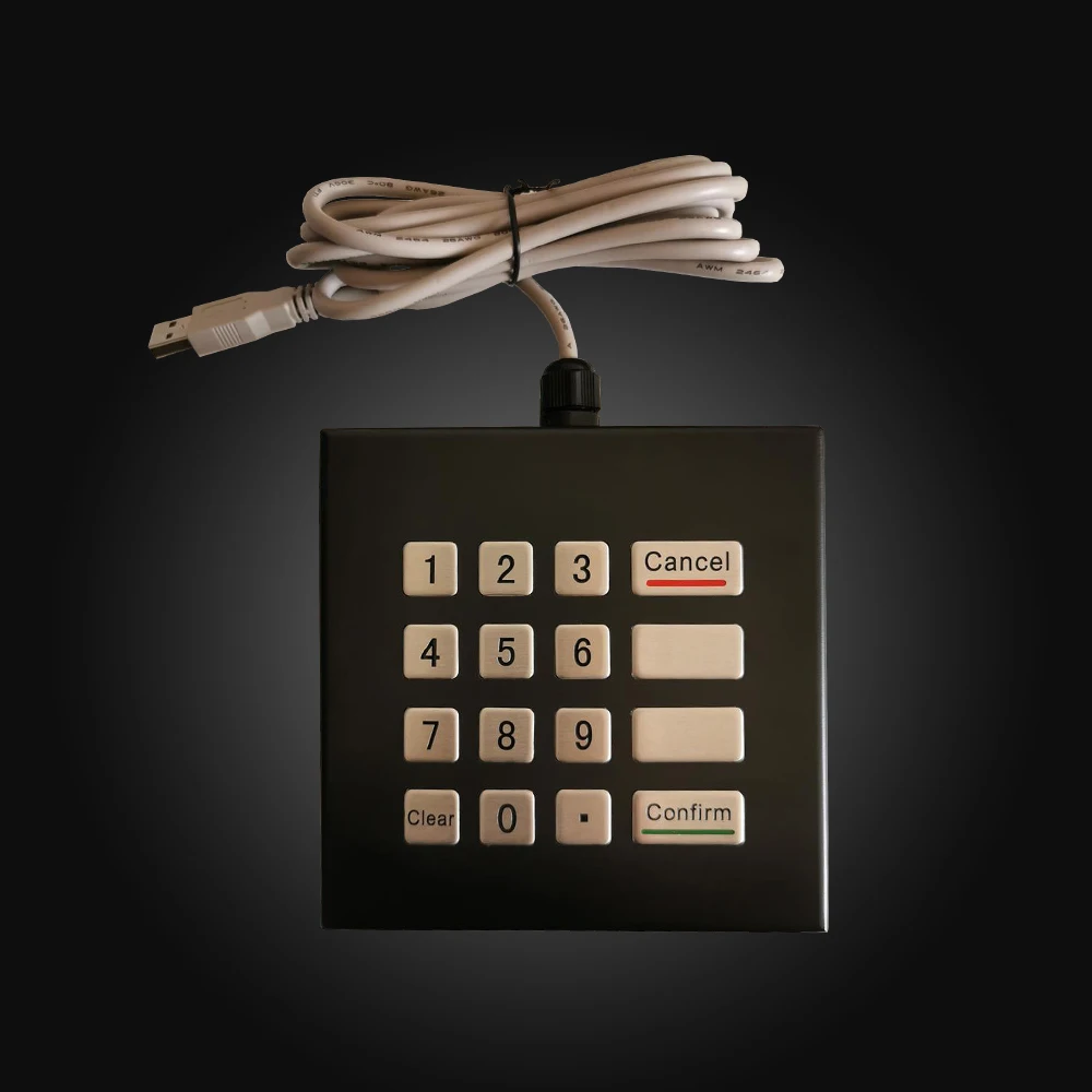 Desktop Keypad Numeric Metal Keypad 12 keys Layout
