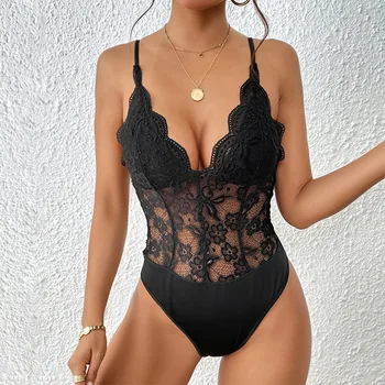 Amazon wholesale 2024 summer new European and American women's suspender hot girl bodysuit clothing for women